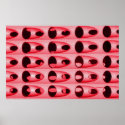 pink metal posters