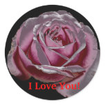 Pink Metallic Rose Sticker