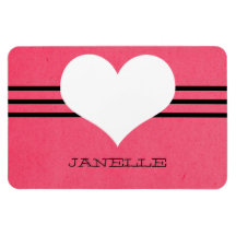 Pink Modern Heart Flexi Magnet