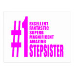 Pink Modern Stepsisters : Number One Stepsister Postcards