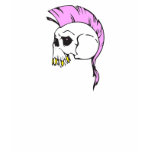 pink mohawk skull t-shirts