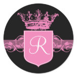 Pink Monogram stickers