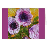 Pink Morning Glory Anniversary Card