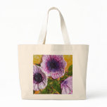 Pink Morning Glory Tote Bags
