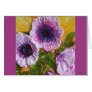Pink Morning Glory Good Luck Card