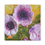Pink Morning Glory Refrigerator Magnet