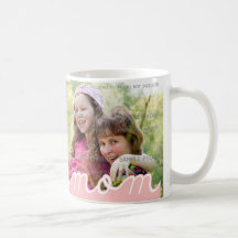 Pink Mother's Day Personalised  Mugs with Photo