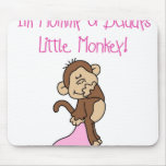 Pink Mummy and Daddy's Monkey mousepads