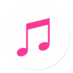 Pink Music stickers