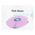 Pink Musik Postkarte