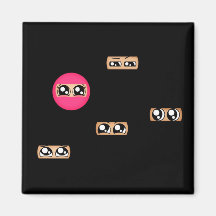 Pink ninja magnets