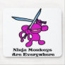 Pink Ninja OverHead Mouse Pad