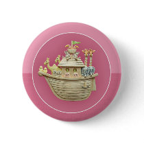 Pink Noah's Ark buttons