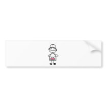 pink nurse bumper sticker
