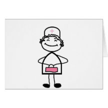 pink nurse card