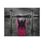 Pink Ocean Angel Canvas Stretched Canvas Print