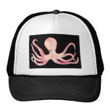 Pink Octopus Mesh Hat