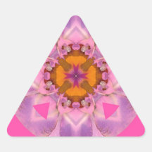 Pink Orchid Bonanza! Triangle Sticker