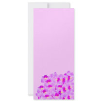 Pink Orchid Bouquet Custom Rack Card
