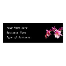 Pink Orchid. Business Card Template