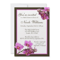 Pink Orchid Flowers Bridal Shower