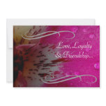 Pink Orchid Wedding Invitation