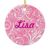 Pink Ornamental Name Ornament