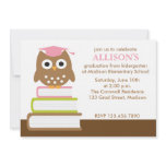 Pink Owl Graduation Party Invitations