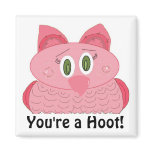 Pink Owl magnets