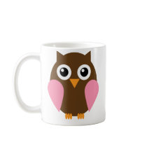 Pink Owl Coffee Mug