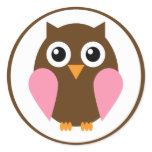 Pink Owl stickers