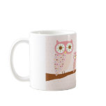 Pink Owls in a Row Mug