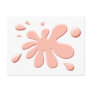 Pink Paint Splodge Postcards