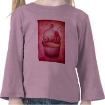 Pink Paisley Cupcake T-shirt