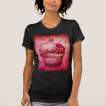 Pink Paisley Cupcake T-shirt