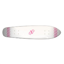 Pink Paisley Custom Skate Board