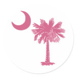 Pink Palmetto Moon stickers