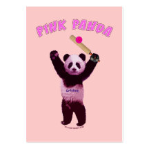 Pink Panda Cricket Business Card