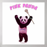 Pink Panda Lacrosse Print