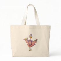 Pink Party Bird Flamingo Drink Beads Boa Tote Bags