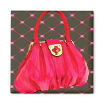 Pink Patent Shoulder Bag