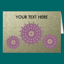PINK PATTERN GREETING CARD cards