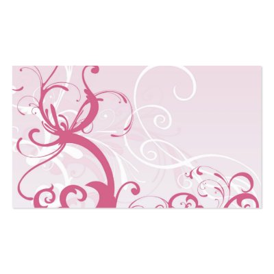 Pink patterns Profile Card Business Card Template by coconutpie