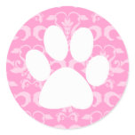 Pink Paw Elegant Sticker