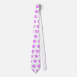 Pink Paw Print Tie