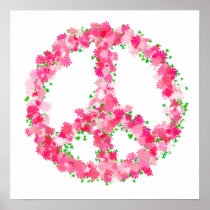 Pink Peace Flowers
