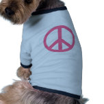 Pink Peace Sign Products pet clothing