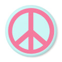 Pink Peace Sign Products magnets