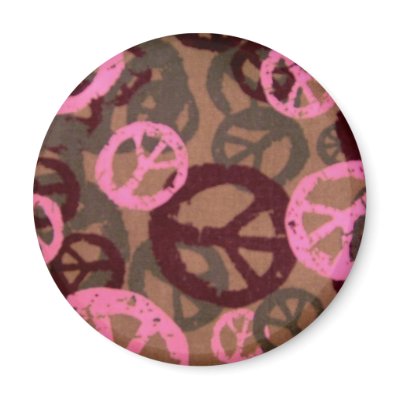 Pink Peace Signs magnet by pammys