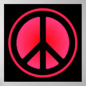 Pink Peace Symbol Poster posters